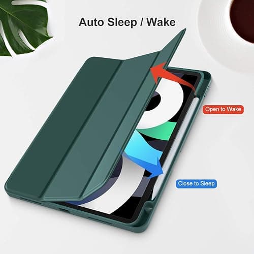 Akkerds Compatible with iPad Air 6th Generation 11 Inch Case M2 2024, for iPad Air 5th/4th Generation Case 2022/2020 10.9 Inch with Pencil Holder[Auto Sleep/Wake], PineGreen thumbnail 5