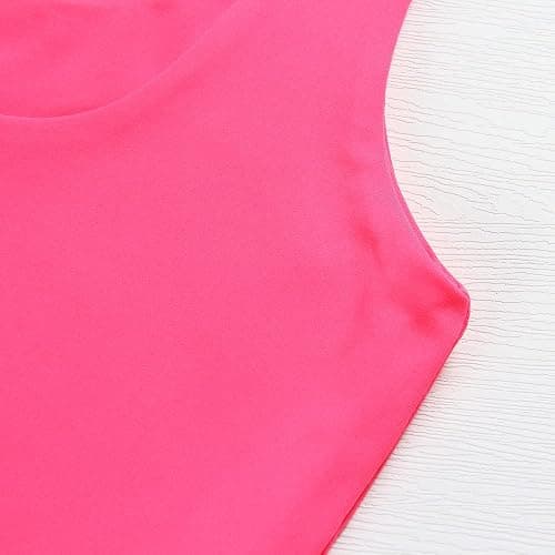 Artfish Women's Sleeveless Strappy Tank Square Neck Double Layer Workout Fitness Casual Basic Crop Tops thumbnail 7