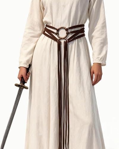 L'VOW Viking Troll Cross Belt Women Medieval Extra Long Rope Belt for Norse Witch Shaman Pagan Ren Faire Accessory thumbnail 5