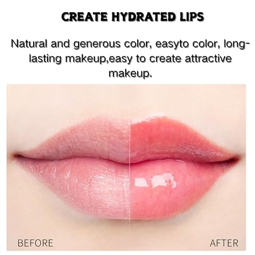 3Packs Colour Changing Lip Balm - Tinted Lip Balm Clear Flower Jelly Lipstick,Nutritiousv Moisturizer lip Balm Temperature Color Change Natural Lipstick Lip Repair Protection For Teenage Girl thumbnail 2