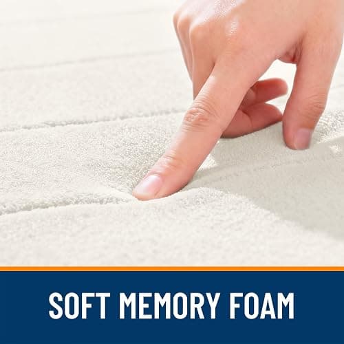 OLANLY Memory Foam Bath Mat 30x20, Super Soft Absorbent Bathroom Rugs, Quick Dry, Machine Washable Shower Floor Rugs, Bathmat Carpet, Bathroom Home Decor Accessories, Ivory thumbnail 4