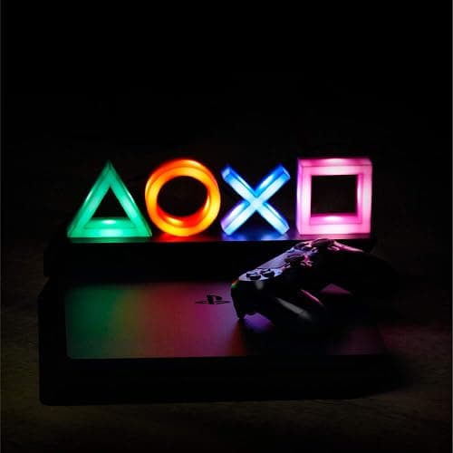 Paladone Playstation Controller Icons Light with 3 Light Modes - Sound Reactive, Dynamic Phasing, and Standard Mode - Gaming Desk Accessories and Game Room Decor thumbnail 2