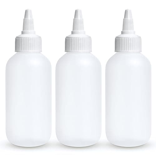 BRIGHTFROM Condiment Squeeze Bottles - 4 OZ Squirt Empty Bottles, Twist Top Cap, Leak Proof - Great for Ketchup, Mustard, Syrup, Sauces, Dressing, Oil, Arts and Crafts, BPA-FREE Plastic - 3 PACK - Image 1