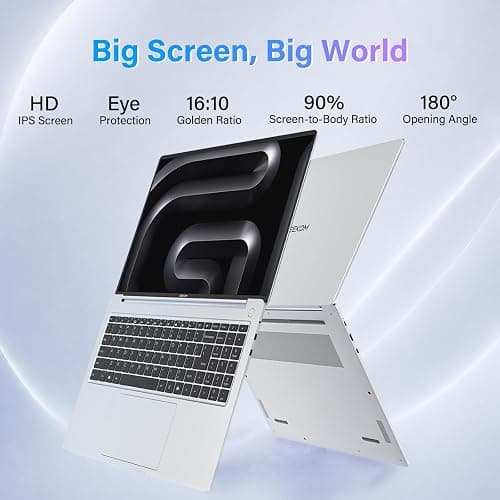 GEEKOM GeekBook M16 Laptop, Up to 24H, 55W Sustained Power Ultra 9 Notebook | 16" IPS Display, 16GB LPDDR5, 512GB SSD, 180° Lay-Flat, Dual-Fan, 100W PD Charging, Fingerprint, Privacy Shutter, Windows 11 thumbnail 7