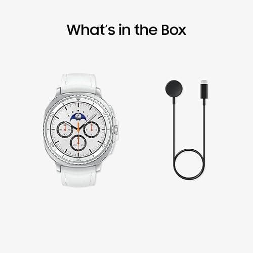 Samsung Galaxy Watch 8 Classic (2025) 46mm Bluetooth Smartwatch, Cushion Design, Rotating Bezel, Quick Button, Sleep Coaching, Running Coach, Energy Score, White [US Version, 2 Yr Warranty] thumbnail 11