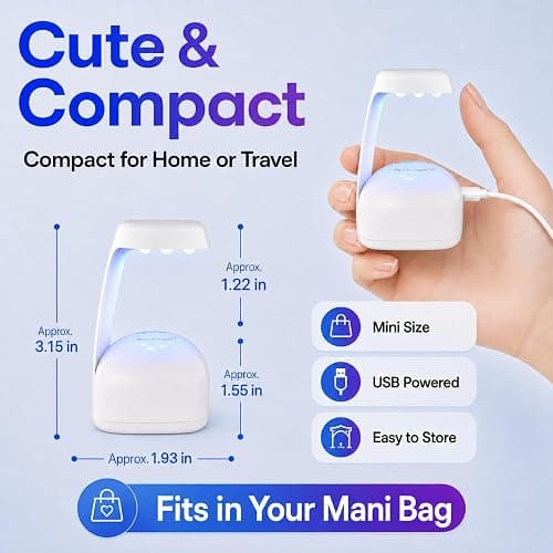 Beetles Mini UV Light for Gel Nails Flash Curing Innovative with Smart | Sensor for Easy and Fast Extension System, Portable Manicure UV LED Light for Gel Nail Polish DIY Nail Art thumbnail 4