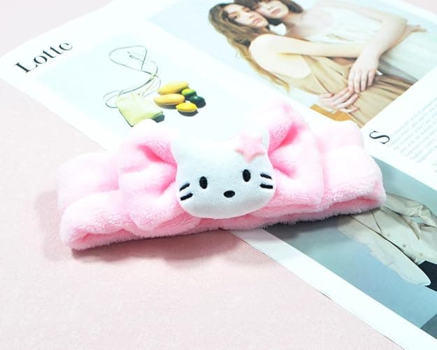 GGJQQDM Kawaii Headband for Spa, Makeup, Face Washing & Pajama Parties - Suitable for Girls and Women (F) - F thumbnail 2