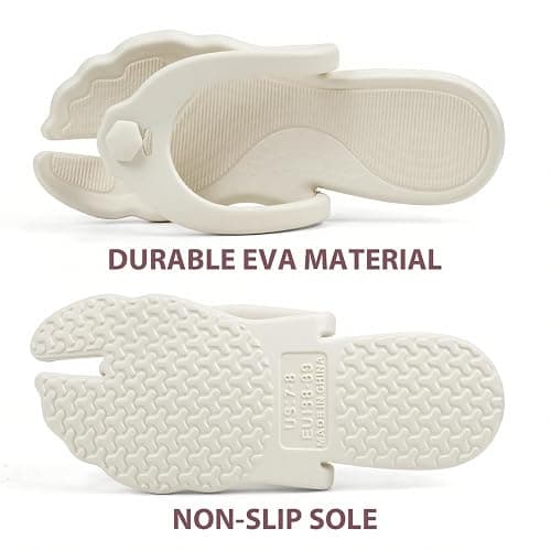 Rosoz Flip Flops for Women Men Foldable Travel Slippers Lightweight Shower Shoes Non-Slip Quick-Dry Bathroom Camp Beach Sandals thumbnail 3