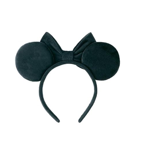 PAITTY Pearl Mouse Ears Bow Headbands for Girls Kids Sparkle Hair Band Ear Headband Party Princess Trip Cosplay Costume Decor (Black Pearl) thumbnail 2