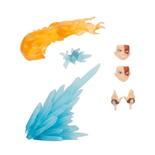Total Anime Shoto Todoroki - 6.5-Inch Figure with Swappable Faceplates, Alternate Hands, and Fire and Ice Effects thumbnail 7