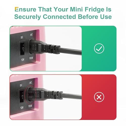 CROWNFUL Mini Fridge, 4 Liter/6 Can Portable Cooler and Warmer Personal Refrigerator for Skin Care, Cosmetics, Beverage, Food,Great for Bedroom, Office, Car, Dorm, ETL Listed (Pink) thumbnail 7