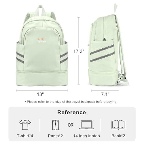 coofay Gym Backpack For Women Waterproof Backpack With Shoe Compartment Lightweight Travel Backpack Workout Sports Backpacks Large Gym Bag thumbnail 2