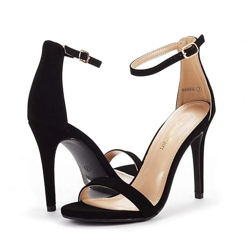 DREAM PAIRS Women's High Heels Flower Ankle Strap Stilettos Round Open Toe Dressy Sexy Sandals thumbnail 6