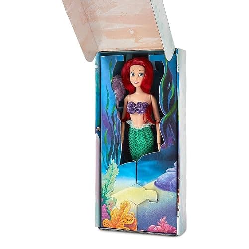 Disney Store Official Disney Princess Classic Doll (Ariel from The Little Mermaid), 11 Inches, Includes Brush with Molded Details, Fully Posable Toy in Classic Outfit - Disney Princess Toys for Girls thumbnail 3