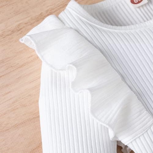 Nokpsedcb Baby Girls Fall Outfits Long Sleeve Romper Plaid Suspender Skirt Headband Newborn Spring Clothes thumbnail 5
