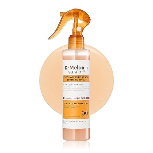 Dr.Melaxin Body Keratin Care Kojic Acid Turmeric Spray Gently Exfoliating Peeling Solution Korean Skincare All Skin Types 200ml - Image 1