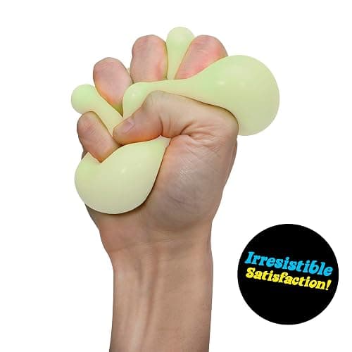 Schylling NeeDoh Glow in The Dark - Sensory Squeeze Toy - Gratifying Glowing Glob - 2.5" Wide - Glow in The Dark (Pack of 1) thumbnail 5