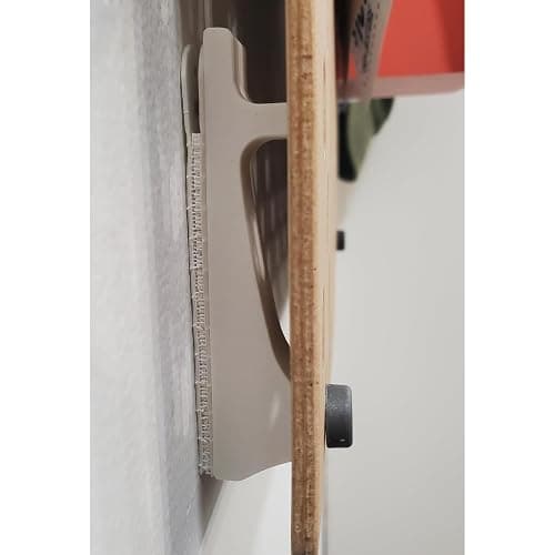 'Just Hanging Pegboards' Pegboard Wall Mounting Hardware, Compatible with IKEA SKADIS, Compatible with Command Strips. No Wall Holes Required. Pegboard Screws not Included. (Matte White) thumbnail 5