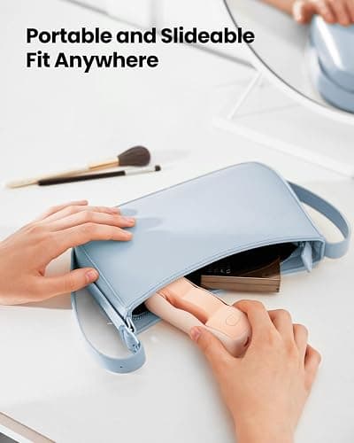 Gaiatop Portable Handheld Fan, Cute Clouds Mini Slide Fan, 3 Speed USB Rechargeable Small Hand Fan, Lash Makeup Pocket Personal Fan, Beach/Travel Essentials Summer Cooling Gifts for Women Girls Pink thumbnail 3
