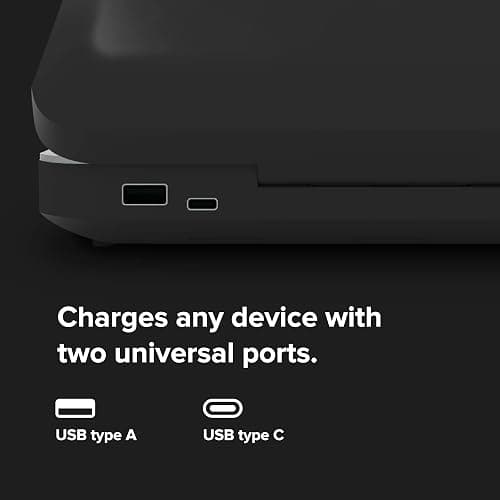 PhoneSoap 3 UV Cell Phone Sanitizer & Dual Universal Cell Phone Charger Box | Patented & Clinically Proven 360-Degree UV-C Light Sanitizer | Disinfects and Charges All Phones (Black) thumbnail 4