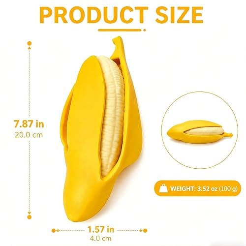 2Pcs Squishies Banana Stress Balls Squeeze Toys, Banana Squishies for Stress Relief Stres, Simulation Bananas Fruit Fidget Toys, Suitable for Halloween, Birthday Gifts, Suitable Ages 18 Up thumbnail 2
