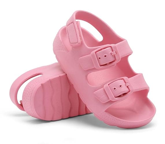 ChayChax Toddler Boys Girls Double Buckle Sandals Children's Adjustable Back Strap Water Sandal thumbnail 4