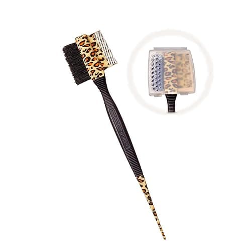 Red by Kiss Professional 3-IN-1 Edge Brush with Case – 100% Pure Boar Bristle Brush, Fine Tooth Comb & Rat Tail End for Precision Styling, Edge Control & Hair Parting - Image 1