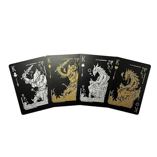 ACELION Waterproof Plastic Playing Cards, Deck of Cards, Gift Poker Cards (Dragon) thumbnail 4