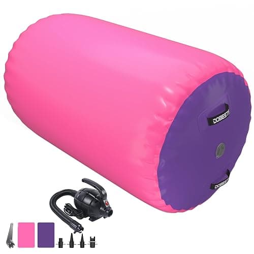 Air Roller Gymnastics Barrel Back Handspring Trainer Tumbling Barrel Yoga Barrel Mat with Electric Air Pump - Image 1