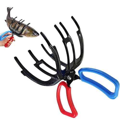 Mirfane 3 Claw Fish Gripper, 2026 Upgraded Metal Fishing Pliers Gripper, Multifuctional Fish Grippers for Fishing, Fish Grabber Tool for Most Freshwater Fish and Crab - Image 1