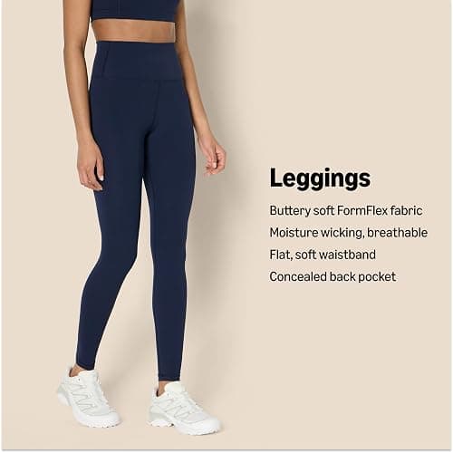 Amazon Essentials Women's Active FormFlex Buttery Soft High Waist Yoga Workout Leggings thumbnail 4