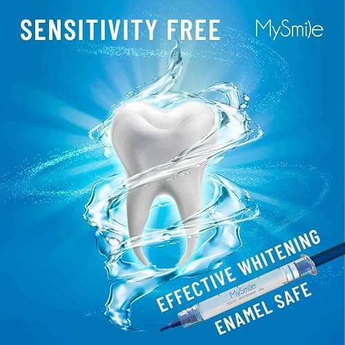 MySmile Teeth Whitening Kit with LED Light, 10 Min Non-Sensitive Fast Teeth Whitener with 3 Carbamide Peroxide Whitening Gel, Helps to Remove Stains from Coffee, Smoking, Wines, Soda, Food thumbnail 5