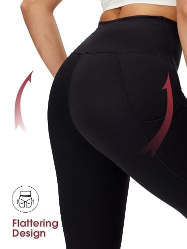 NANJI High Waisted Leggings with Pockets for Women - Buttery Soft, Stretch Yoga Pants, Squat Proof Casual Workout Leggings thumbnail 5