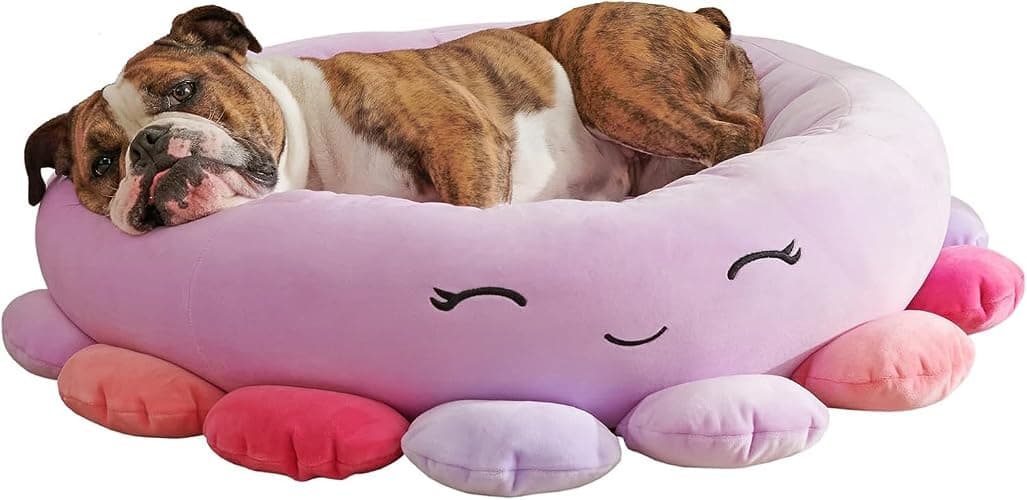 Squishmallows 24-Inch Beula Octopus Pet Bed - Medium Ultrasoft Official Squishmallows Plush Pet Bed thumbnail 2