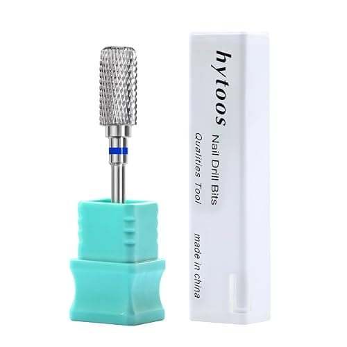 HYTOOS Safety Nail Drill Bits, 13mm Barrel Dust Proof D4S Cut Nail Bit, Right-handed 3/32 Carbide Drill Bits for Nails, Electric Manicure Drills Removal Gel,M thumbnail 8