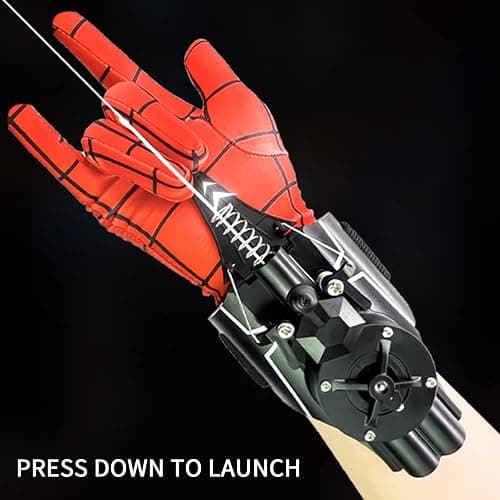 QHJIU Spider Web Shooter, Real Web Slinger that Actually Shoots for Kids, Cool Toy Things for Superhero Fans thumbnail 2