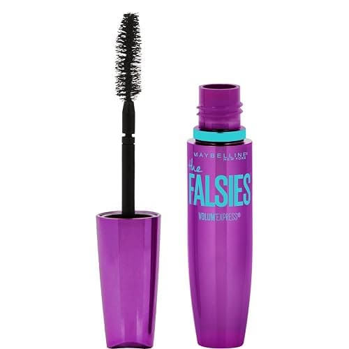 Maybelline Volum' Express the Falsies Volumizing, Washable Mascara, Blackest Black, 1 Count (Packaging May Vary) - Blackest Black - Image 1