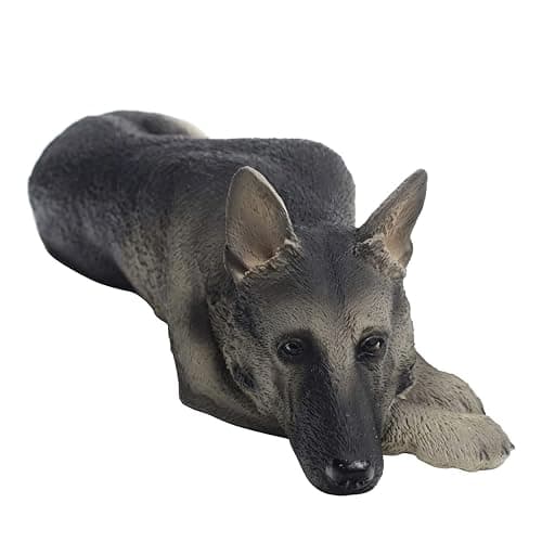 German Shepherd Blk/slvr MyDog Figurine - Image 1