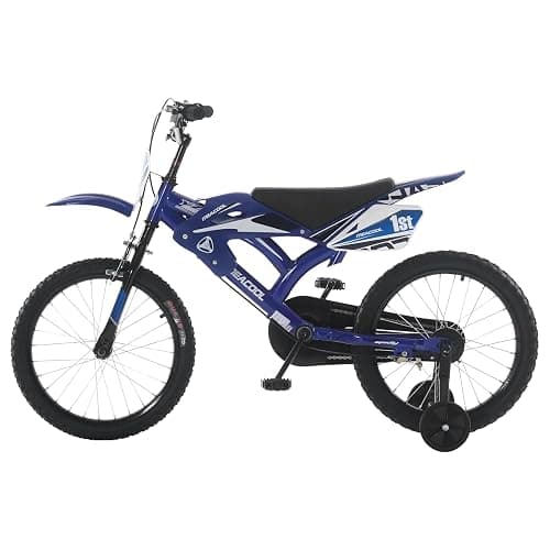 BSTSEL 16" 18" Kids Bicycle Moto Motorcross Bike with Removable Stabilisers Wheels for Boys&Girls Ages 5-10 Years Old Children 16/18 inch Motorcycle Bike Gift thumbnail 9