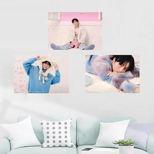 MeiYiYou 8PCS Stray-k Posters,2025-2026 Stray-k Album Poster Wall Painting Photos Art for Birthday Party Decoration(Pink) thumbnail 3
