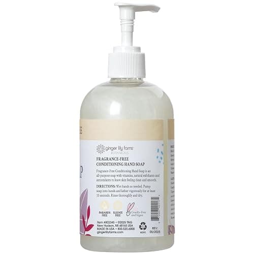 Ginger Lily Farms Botanicals All-Purpose Liquid Hand Soap, 100% Vegan & Cruelty-Free, Fragrance-Free, 12 fl oz thumbnail 3