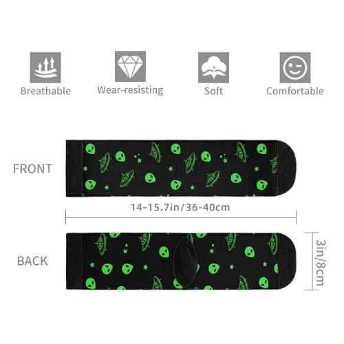 Yilad Novelty Crew Socks Casual Socks Mid Calf Socks For Women Men thumbnail 6