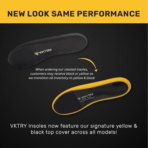 VKTRY Gold for Cleated Shoes - Carbon Fiber Performance Insoles - Customized Athletic Inserts for Soccer & Track | Shock Absorption, Run Fast, Jump High, US: Men 11-11.5, Women 13-13.5, <120lb thumbnail 5