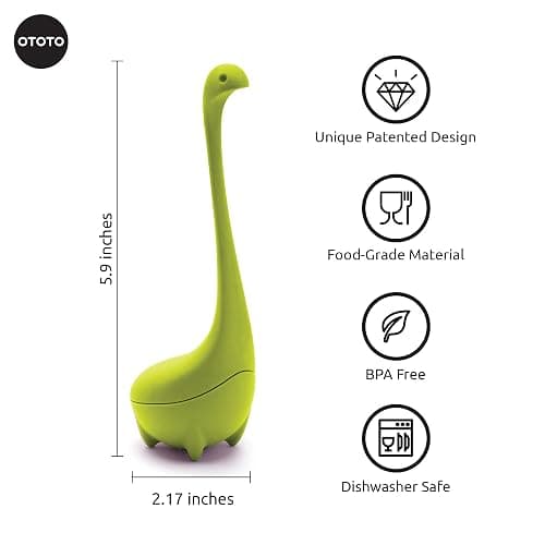OTOTO Cute Tea Infuser - Loose Leaf Tea Steeper, Tea Accessories, Tea Diffusers for Loose Leaf Tea, Tea Strainers, Cute Gifts, Tea Gift Set, Kitchen Gifts, Cooking Gadgets thumbnail 3