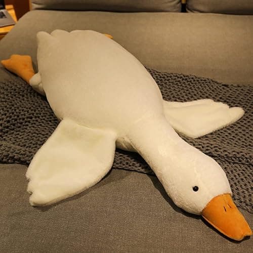 Goose Stuffed Animal Pillow Toy, Cute Giant White Goose Stuffed Animal Duck Plush,Swan White,It's a for Everyone. thumbnail 2