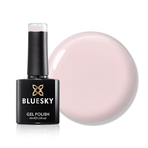 Bluesky Jelly Gel Nail Polish 10ml, Sakura Cream - CHU06, Sheer Pink Gel Nail Polish for 21 Day Manicure, Requires Curing Under LED UV Nail Lamp - Image 1