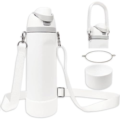 Silicone Boot Set for Owala Water Bottle 24 oz, 32 oz, 40 oz - Includes Non-Slip Sleeve, Shoulder Strap & Handle Strap, Perfect Owala Accessories, Fits Owala Tumbler, Owala FreeSip, Candy Coated - Image 1