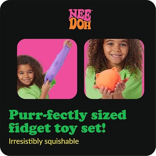Schylling NeeDoh Super Cool Cat - Sensory Fidget Toy - Assorted Colors - Ages 3 to Adult (Pack of 1) thumbnail 6