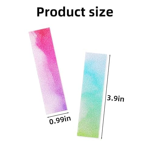 36 Pieces Anxiety Sensory Stickers Fidget Textured Strips Stress Anxiety Relief for Adults Teens Calm Strips with Tactile Rough Textured for Classroom Desk Office Sensory Strips (Watercolor Style) thumbnail 3