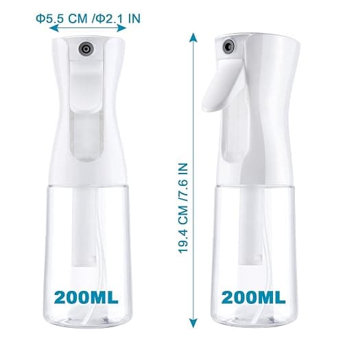 URAQT Sprühflasche Haar, 2 ml Wasserzerstäuber Wasserflaschens Friseur Sprühflaschen Spray Bottle, Salon Wasser Sprüher Friseur Haar Werkzeug für Haar, Weiß Transparent thumbnail 3
